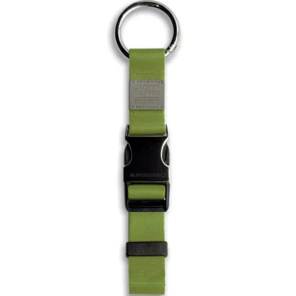 Jackenhalter mit Clip für Tasche oder Rucksack grün