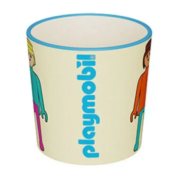 Kaffeetasse Playmobil weiß FLUO
