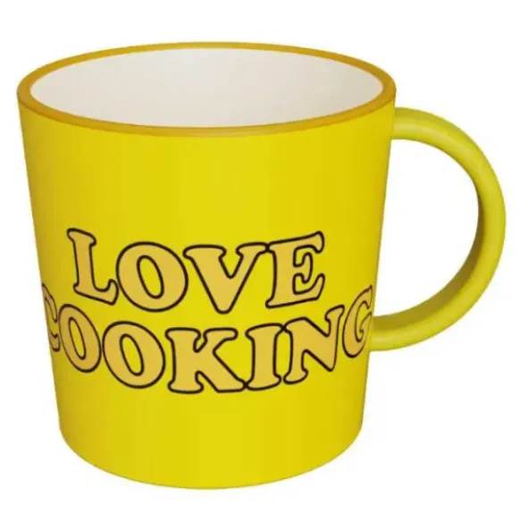 Kaffeetasse Snoopy LOVE COOKING - Peanuts Tasse gelb