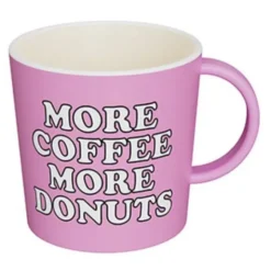 Kaffeetasse Snoopy More Coffee More Donuts – Peanuts Tasse rosa