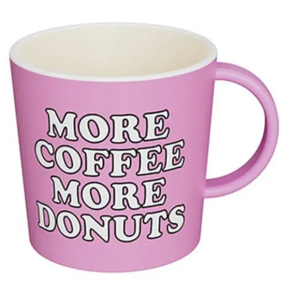 Kaffeetasse Snoopy More Coffee More Donuts – Peanuts Tasse rosa