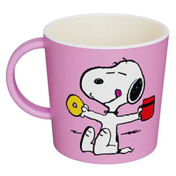 Kaffeetasse Snoopy More Coffee More Donuts – Peanuts Tasse rosa