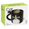 Katzentasse aus Keramik – schwarze Tasse im Katzen-Design