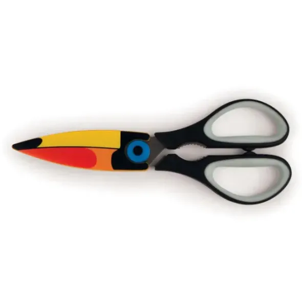 Küchenschere TOUCAN mit Flaschenöffner + magnetische Hülle