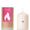 Kerze - Herzchen pink