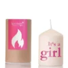 Kerze - It's a girl, pink