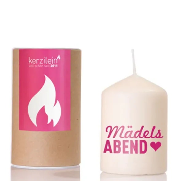 Kerze - Mädelsabend pink