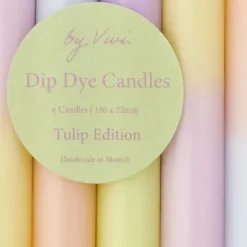 Kerzen im Set - Stabkerzen 6 Stück TULIP EDITION