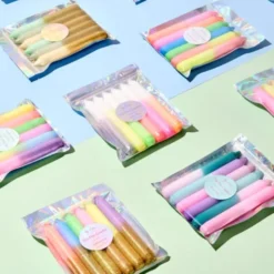 Kerzen im Set - Stabkerzen 6 Stück NEON EDITION