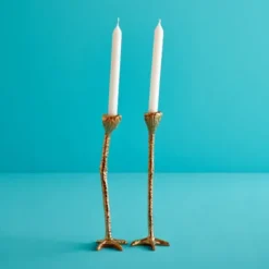 Kerzenständer LONG LEGS 2er-Set gold