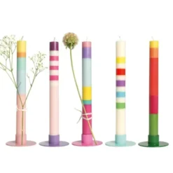 Kerzenständer POP - Kerzenhalter für Stabkerzen, rosa