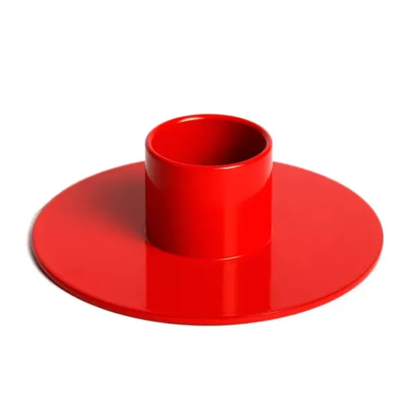 Kerzenständer POP - Kerzenhalter für Stabkerzen, rot