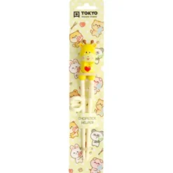 Kinder Essstäbchen Giraffe 18 cm mit Fingerschlaufen