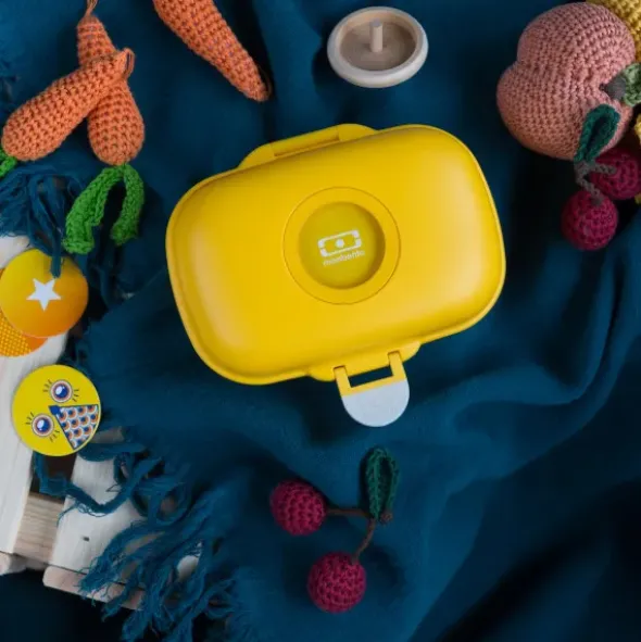 Kinderlunchbox Eulen Motiv lila 600 ml