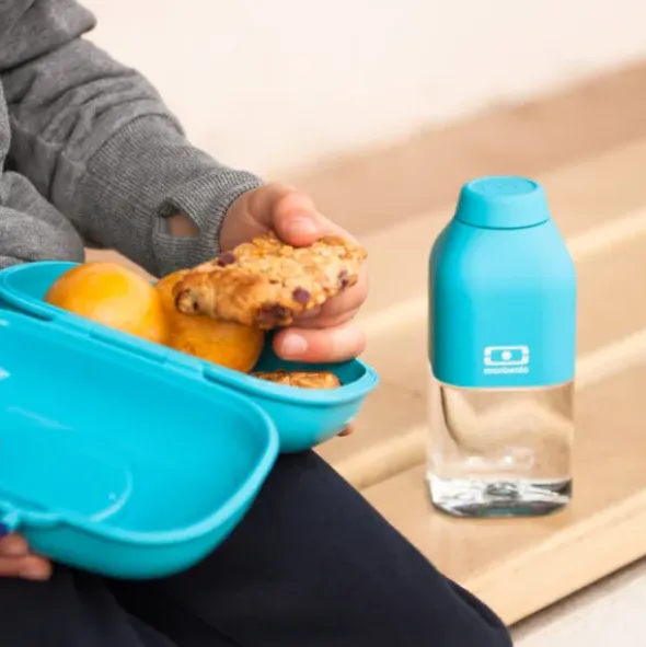 Kinderlunchbox Eulen Motiv lila 600 ml