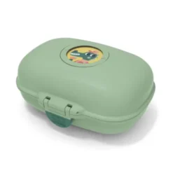 Kinderlunchbox grün 600 ml mit wechselbaren Tiermotiven