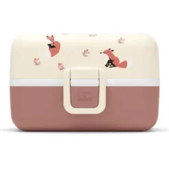 Kinder Lunchbox MB TRESOR Fuchs rosa – inklusive 2 Snackboxen