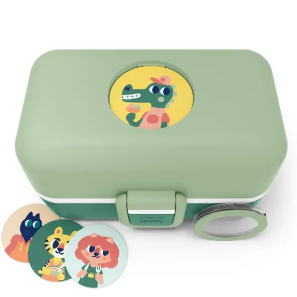 Kinder Lunchbox MB TRESOR grün – inklusive 2 Snackboxen