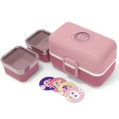 Kinder Lunchbox MB TRESOR rosa – inklusive 2 Snackboxen