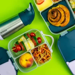 Kinderlunchbox mit 3 Fächern 1000 ml - grün