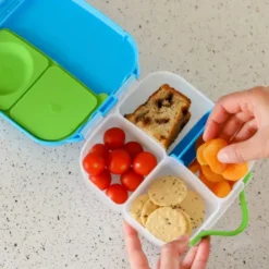 Kinderlunchbox mit 3 Fächern 1000 ml - hellblau
