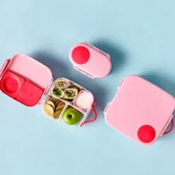 Kinderlunchbox mit 3 Fächern 1000 ml - rosa