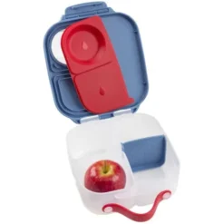 Kinderlunchbox mit 3 Fächern 1000 ml - blau