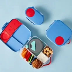 Kinderlunchbox mit 3 Fächern 1000 ml - blau