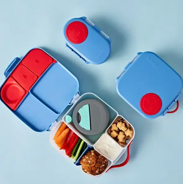Kinderlunchbox mit 3 Fächern 1000 ml - blau
