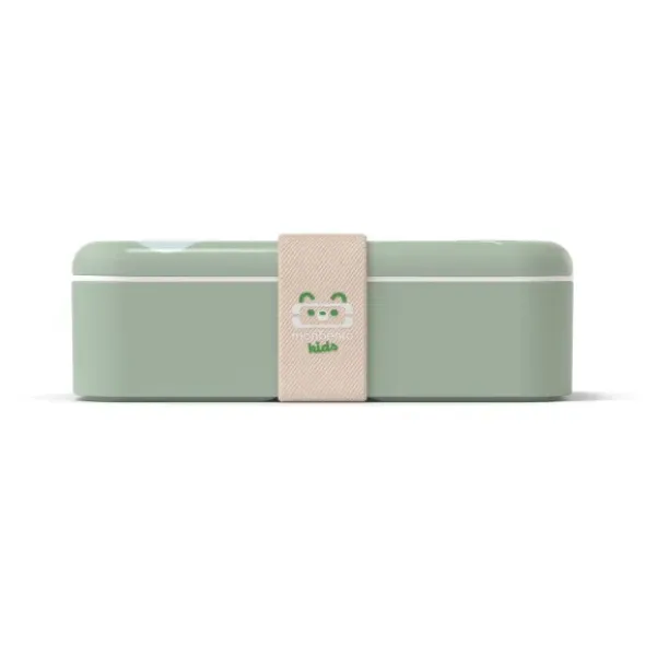 Kinder Lunchbox Waschbärmotiv mint 500ml mit Fächern