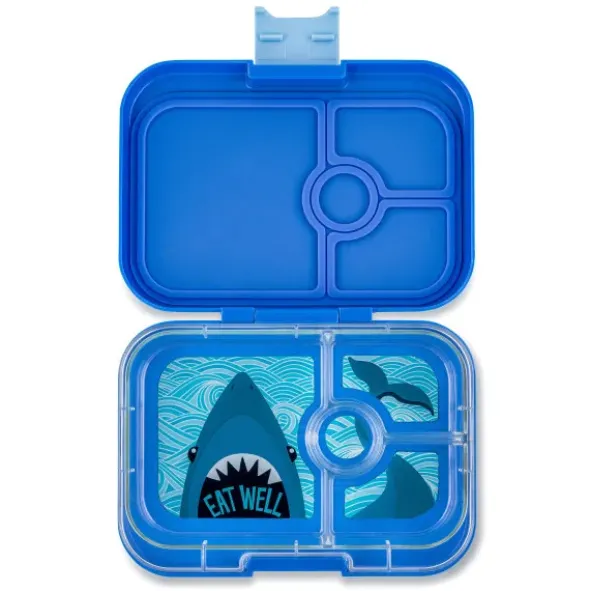 Kinderlunchbox YUMBOX PANINO 4 Fächer Hai dunkelblau