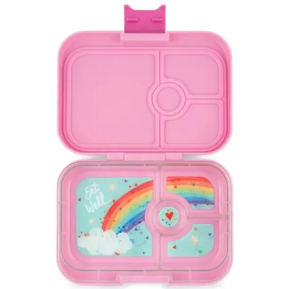 Kinderlunchbox YUMBOX PANINO 4 Fächer Regenbogen rosa