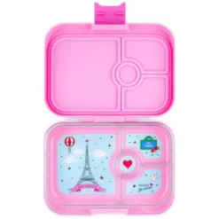 Kinderlunchbox YUMBOX PANINO 4 Fächer Paris rosa