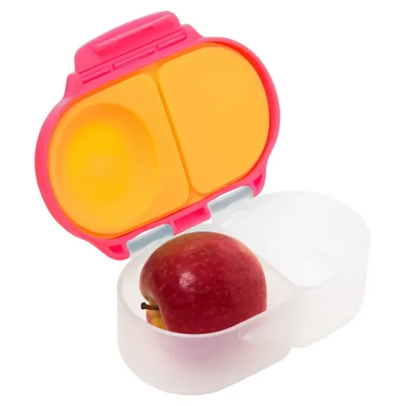 Kinder Snackbox mit 2 Fächern 500 ml pink