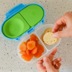 Kinder Snackbox mit 2 Fächern 500 ml pink