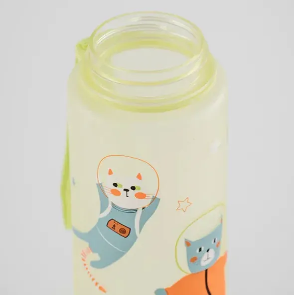 Kinder Trinkflasche 0,6 l PLAIN - KATZE WELTALL