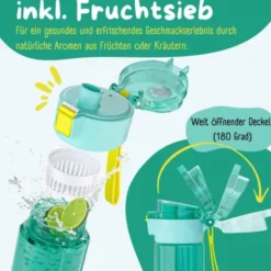 Kindertrinkflasche mit Stimmungs Skala, 0,5 l Meerestiere