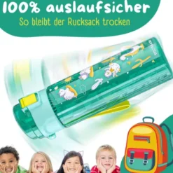 Kindertrinkflasche mit Stimmungs Skala, 0,5 l Dinos