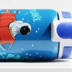 Kindertrinkflasche SHIELD ONE 0,5 l – Edelstahlflasche blau mit Weltraum-Motiv