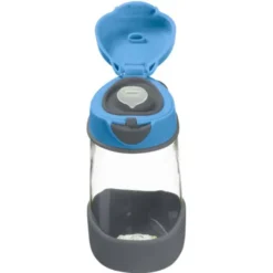 Kindertrinkflasche sport spout 450 ml grau-blau