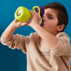 Kindertrinkflasche sport spout 450 ml rosa-blau