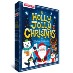 Kinder Weihnachtssocken Buch A HOLLY JOLLY CHRISTMAS 6 Einzelsocken Gr. 30½-38½