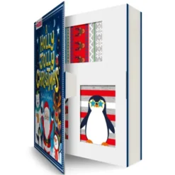 Kinder Weihnachtssocken Buch A HOLLY JOLLY CHRISTMAS 6 Einzelsocken Gr. 30½-38½