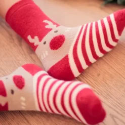 Kinder Weihnachtssocken Rentier Gr. 1-2 Jahre (14-17)
