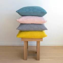 Kissenbezug Herdis gelb - Baumwolle gestrickt, 48 x 48 cm