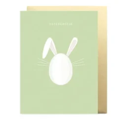 Klappkarte Frohe Ostern mit 3D Motiv OSTERHASE