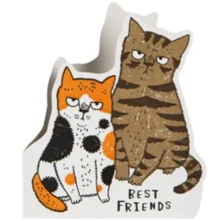 Klappkarte Katze "Best Friends" – Cut Out Grußkarte / Einladungskarte mit Umschlag