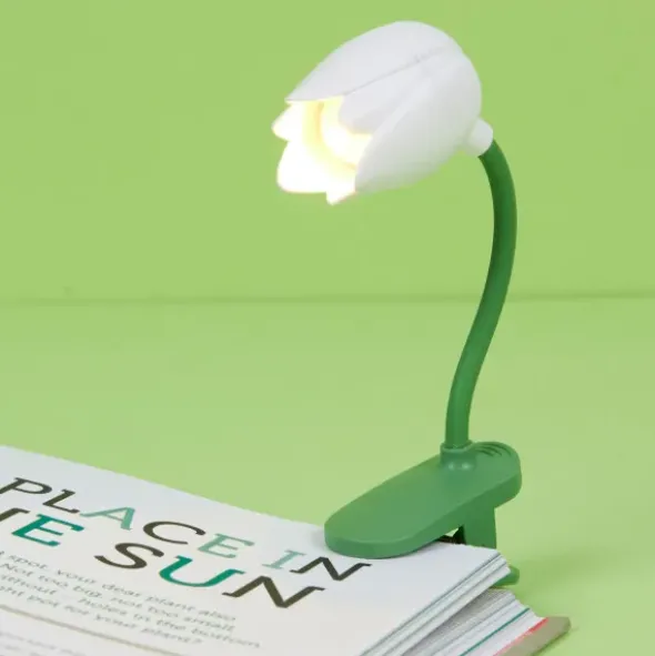 Klemmlicht TULIP - Leselicht Tulpe weiß