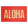 Kokos Fußmatte ALOHA - orange / pink gestreift 75 x 46 cm