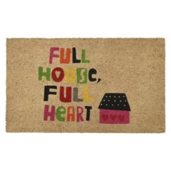 Kokos Fußmatte FULL HOUSE FULL HEART 75 x 46 cm